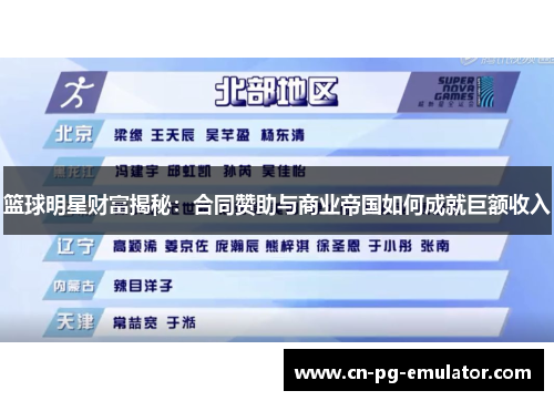 篮球明星财富揭秘：合同赞助与商业帝国如何成就巨额收入
